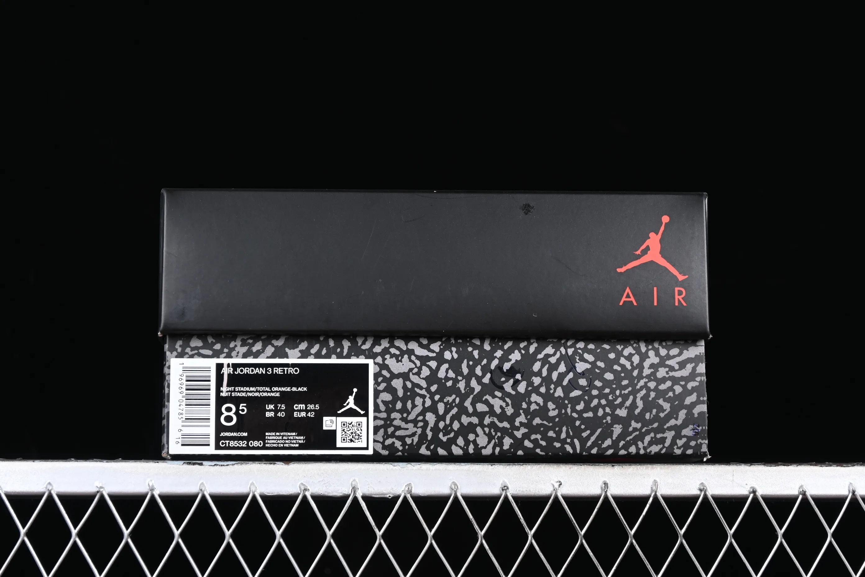 All categories Air Jordan Jordan series basketball shoes Air Jordan 3 Air Jordan 3 Retro "Fear" AJ3 Joe 3 fear dark gray CT8532-080